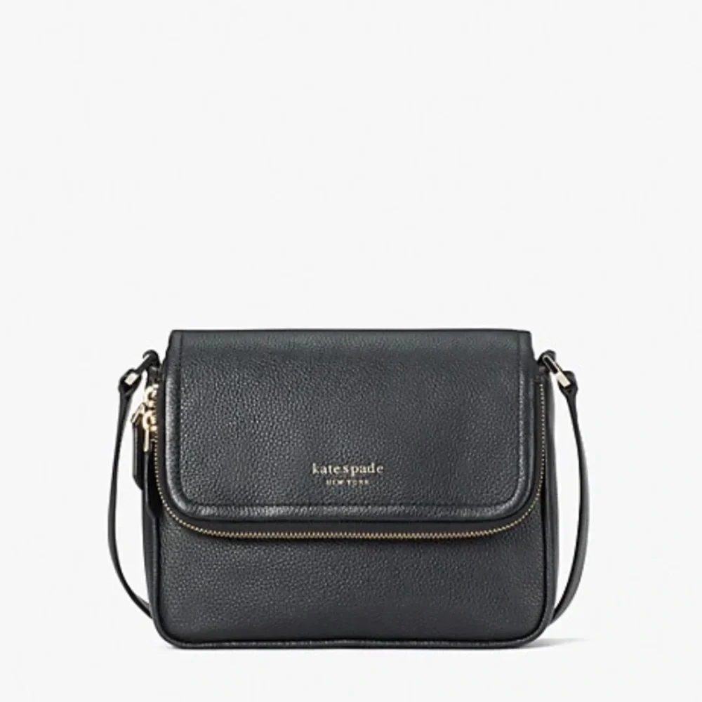 Kate Spade New York Run Around Large Flap Leather Crossbody Bag - Picture 1 of 10